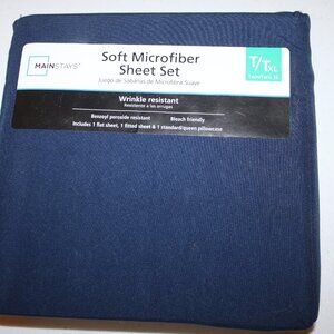 Mainstays microfiber twin xl sheet set NEW 39x80